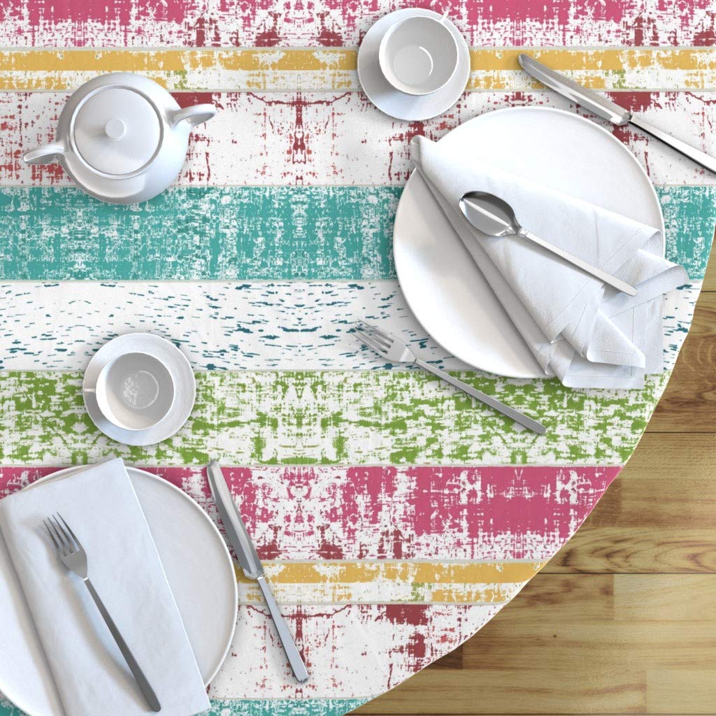 Custom Printed Cotton Sateen Tablecloth 70