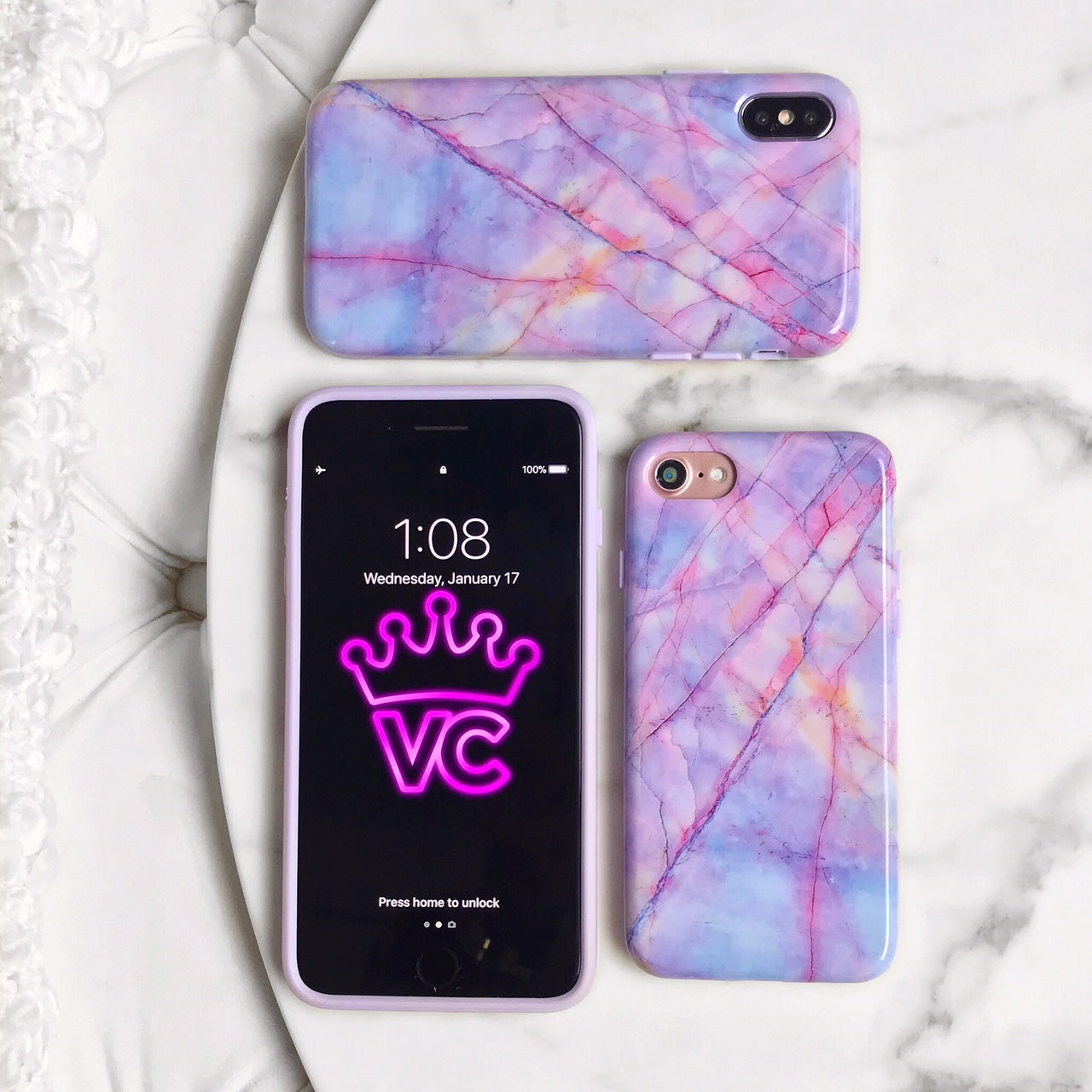 Sunset Marble iPhone Case - Elegant Marble Design Protective Phone Cover for iPhone 13/14/15 Pro Max - Durable Slim Fit Shockproof Case for Everyday Use & Travel