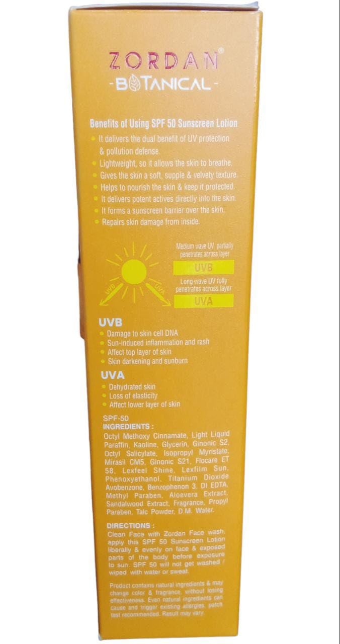 SPF 50 Sunscreen Lotion - Broad Spectrum UVA/UVB Protection, Water Resistant, Non-Greasy Formula for Face & Body | Perfect for Beach, Swimming & Outdoor Activities