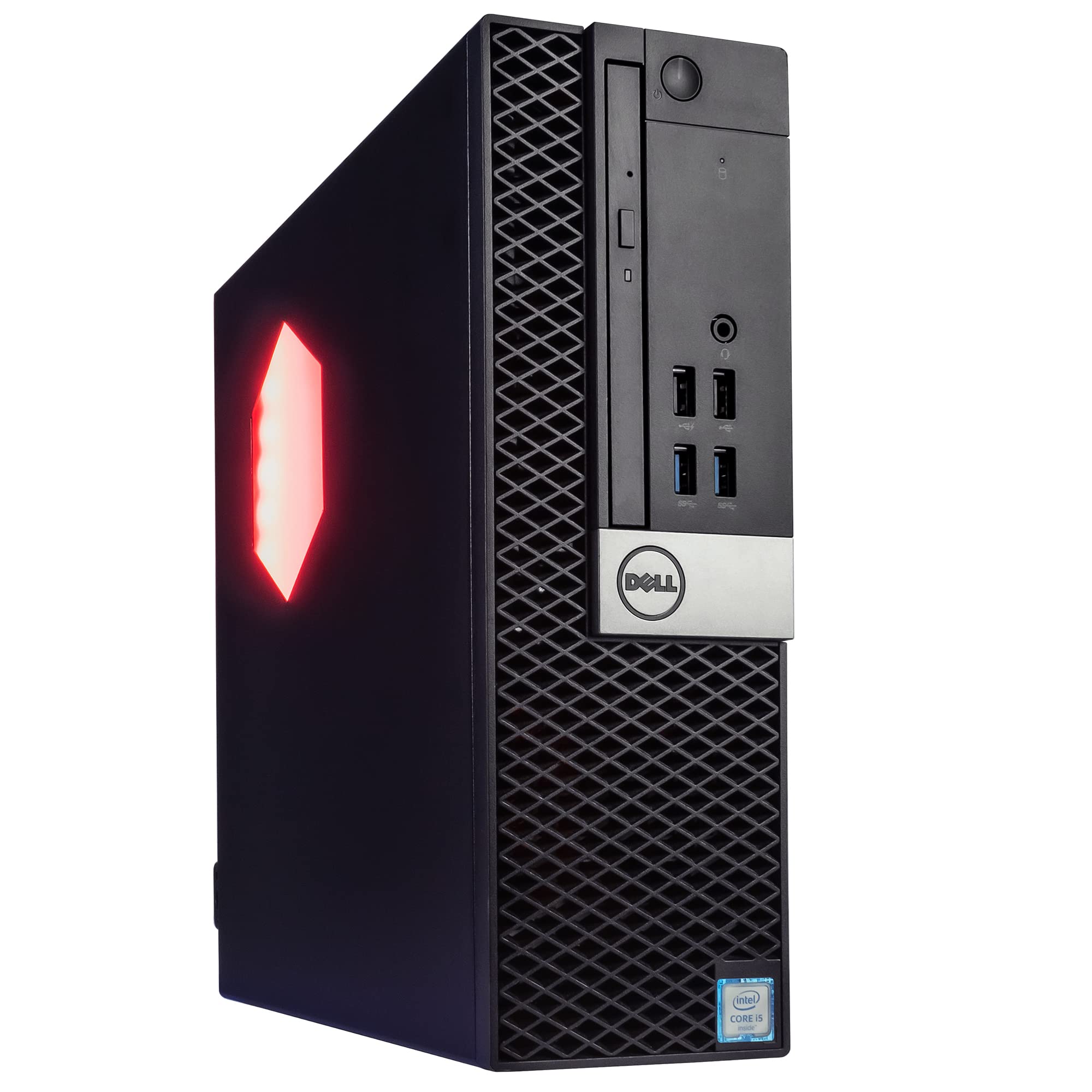 Refurbished Dell Optiplex 5050 RGB Gaming Desktop PC - Intel Core i7 Quad-Core 3.4GHz, 16GB DDR4 RAM, 500GB NVMe SSD, Windows 10 Pro - Perfect for Home Office, Business Workstation & Light Gaming (Black)