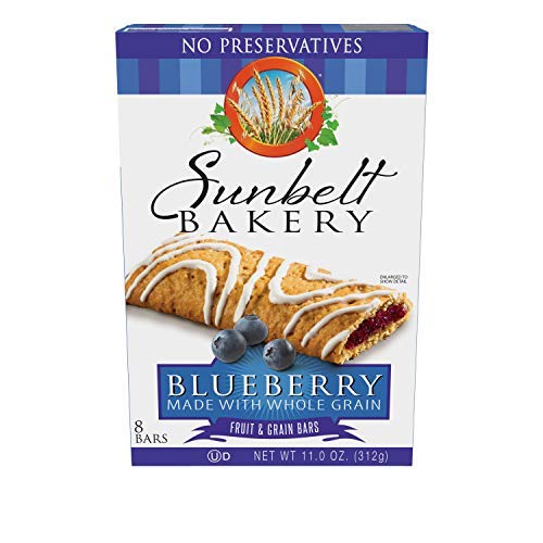 Sunbelt Bakery Fruit & Grain Cereal Bars - 4 Flavor Variety Pack, 32 Healthy Snack Bars (8 Count x 4 Packs), No Preservatives, Non-GMO - Perfect for Breakfast On-The-Go, Lunchboxes & Office Snacks