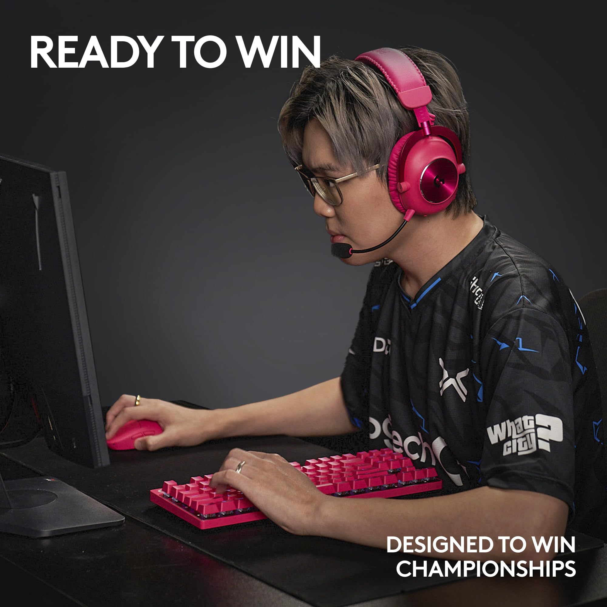 Logitech G PRO X TKL Lightspeed Wireless Gaming Keyboard - Magenta - Tactile Switches - Mechanical Keyboard for Esports & PC Gaming - Perfect for Competitive Gamers & Streamers