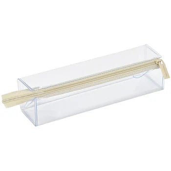 KOKUYO C2 Clear Pen Case - Transparent Pencil Pouch for School, Office & Travel - Organize Pens, Pencils & Stationery Supplies