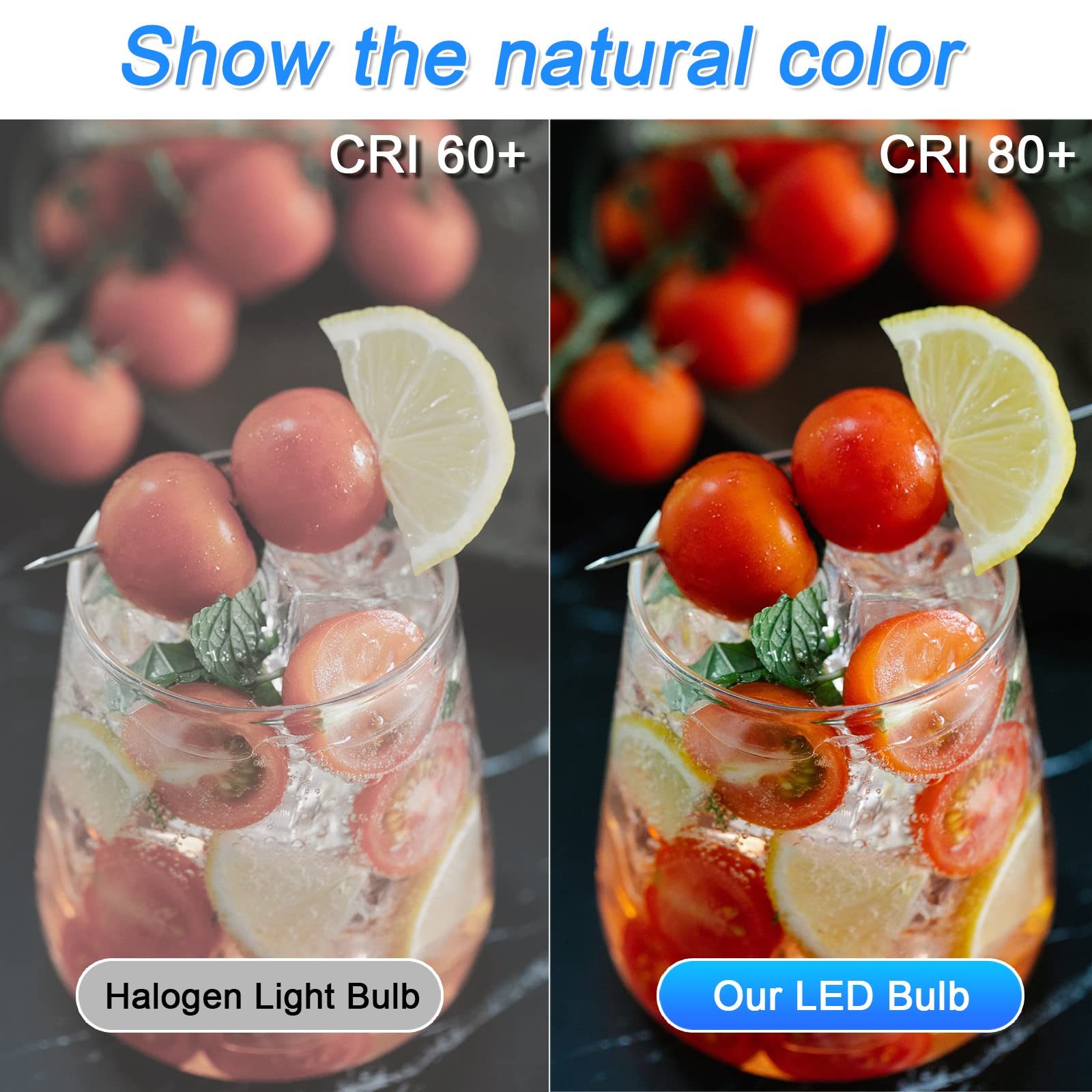 4 Pack LED Light Bulbs 60W Equivalent, 5000K Daylight White, A19 Standard E26 Base, 120V Non-Dimmable - Bright Energy Efficient Lighting for Home, Office, Kitchen & Bedroom