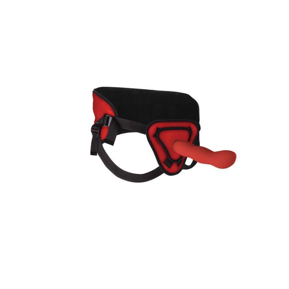 10 Inch Red Deluxe Silicone Strap-On Dildo - Ultra Realistic Adult Toy for Couples & Solo Play - Perfect for BDSM, Roleplay & Spicing Up Your Sex Life