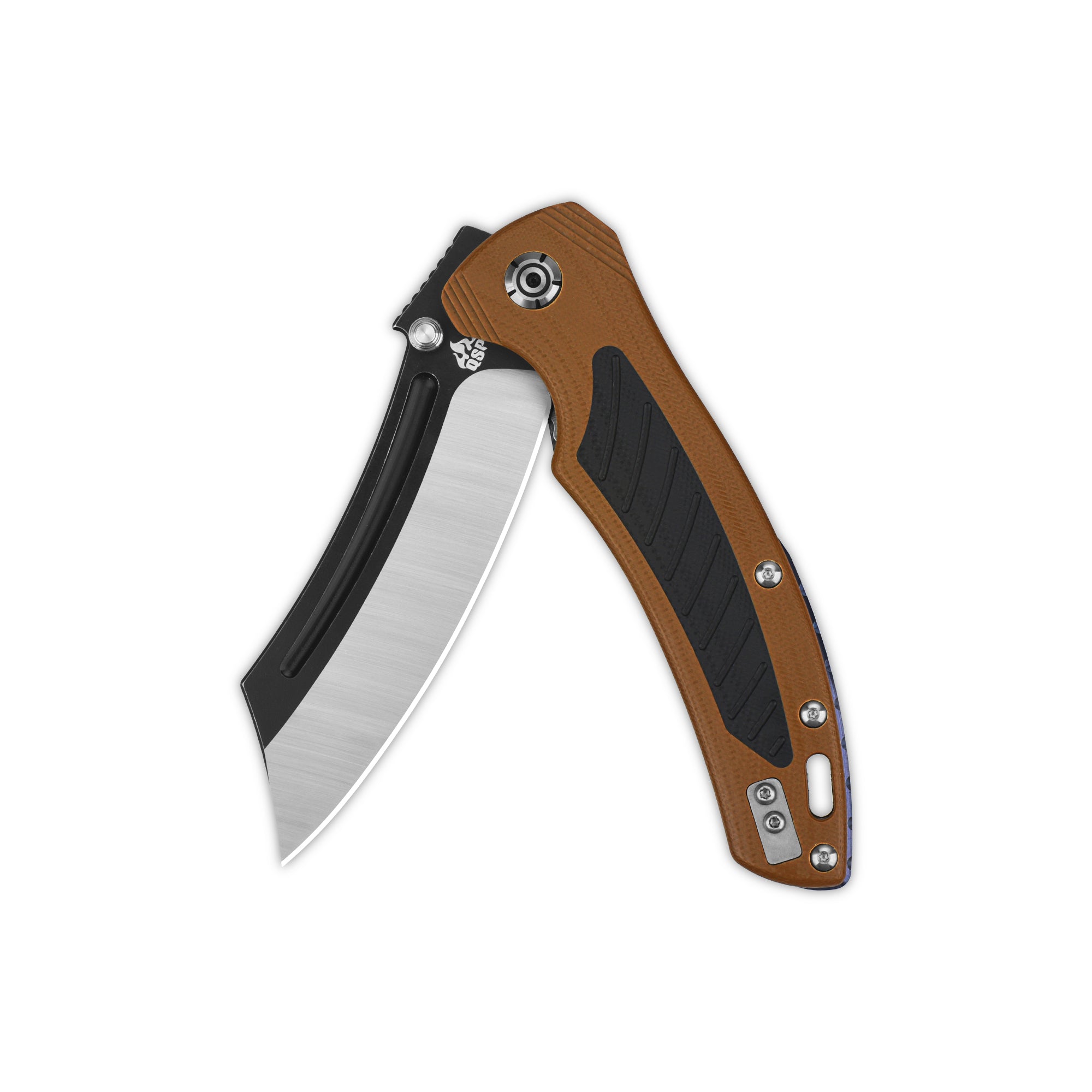 QSP Platypus Liner Lock Folding Pocket Knife - Premium Sandvik 14C28N Steel Blade, Durable G10 Handle with Titanium Backspacer - EDC, Camping, Hiking & Outdoor Survival Tool