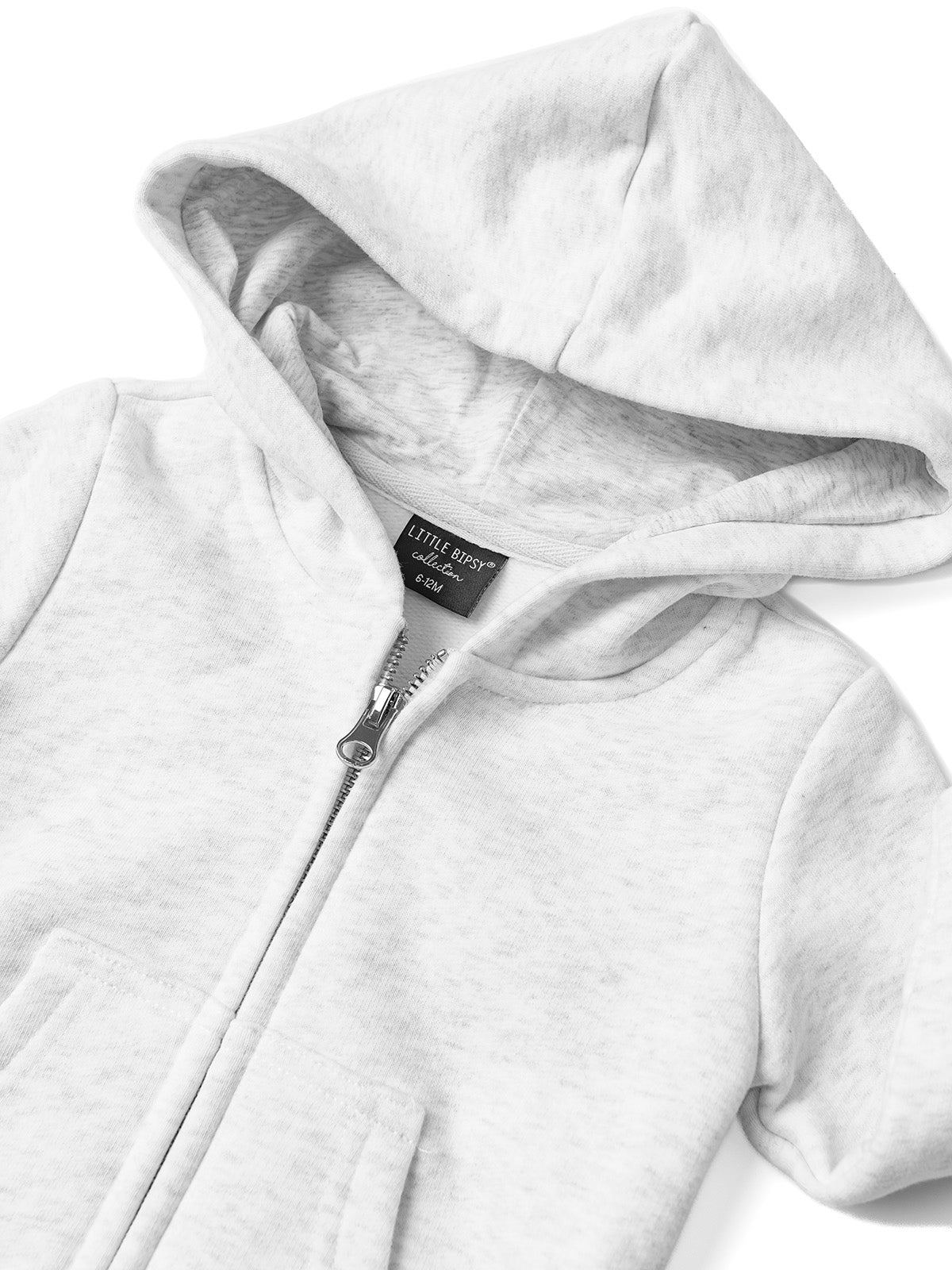 Classic Zip-Up Hoodie for Men & Women - Light Heather Grey Pullover for Casual Wear, Gym, and Outdoor Activities
