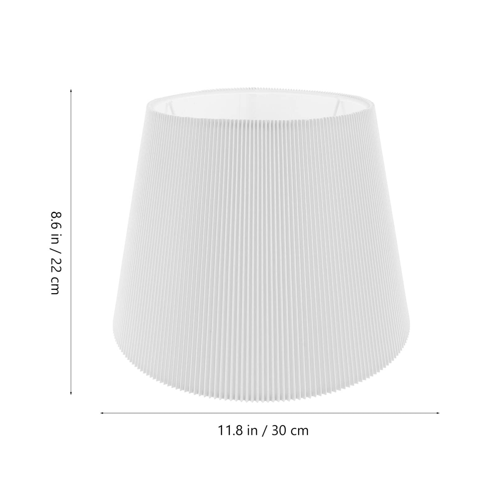Angoily White PVC Drum Lamp Shade - Bathroom, Floor, Nightstand, Desk & Wall Light Cover Replacement - Perfect for Bedroom, Living Room & Office Lighting Decor