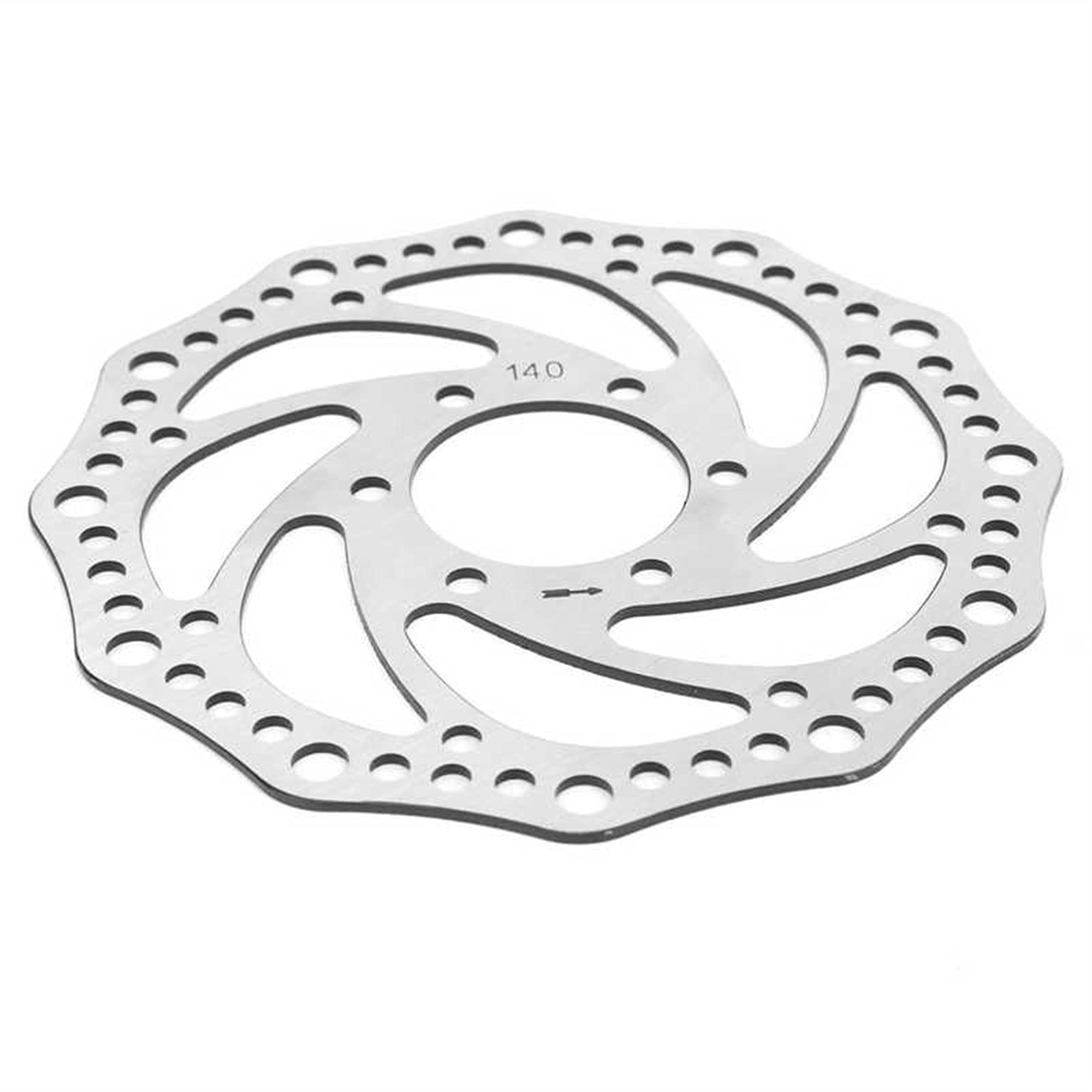 140mm Stainless Steel Electric Scooter Brake Disc Rotor - 6 Hole 37mm Inner Diameter for E-Scooters & Bikes | Durable Bike Accessories for Commuting & Urban Riding