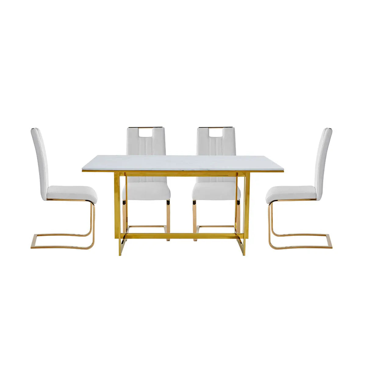Althea 5-Piece Dining Set 7451 - Modern Kitchen Table & Chairs for Small Spaces, Perfect for Apartments, Breakfast Nooks & Cozy Dining Areas