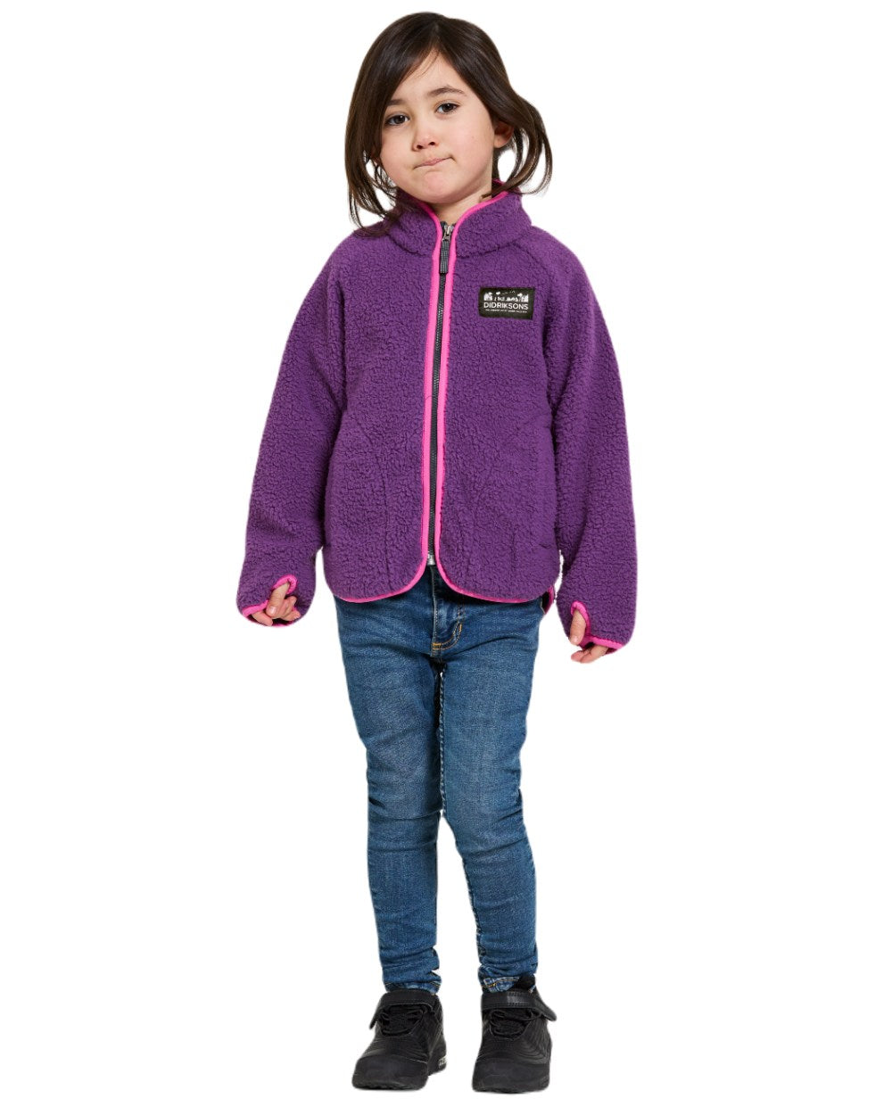 Didriksons Kids Gibbs Full Zip Waterproof Jacket - Lightweight & Windproof for Outdoor Play, Hiking & School - Boys & Girls Raincoat
