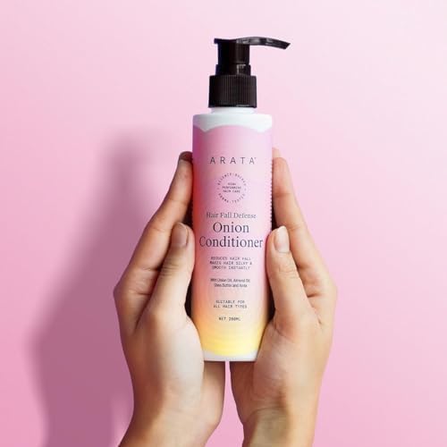 PrimeCraft Onion Oil Hair Conditioner for Hair Fall Defense - 200ml with Almond Oil, Shea Butter & Amla | Instantly Silky Smooth Hair | Perfect for Damaged, Dry & Frizzy Hair Care at Home or Salon