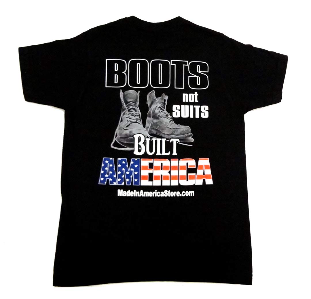 Made in USA Patriotic T-Shirt - Vintage American Flag Design - Comfortable Cotton Tee for Men & Women - Perfect for 4th of July, Veterans Day & Patriotic Events