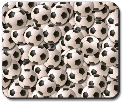 Soccer Ball Mouse Pad with Artistic Design - Non-Slip Gaming & Office Computer Mousepad for PC, Laptop, Work & Home Desk Setup