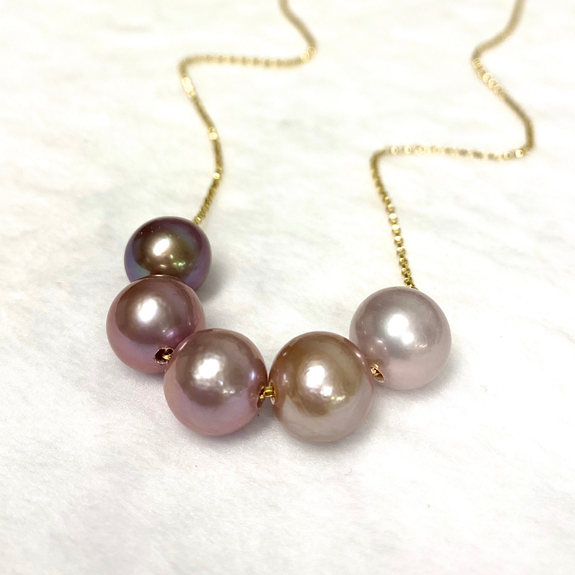 AURA Purple Ombré Crystal Necklace (N365) - Elegant Jewelry for Women, Perfect for Parties, Weddings & Everyday Wear