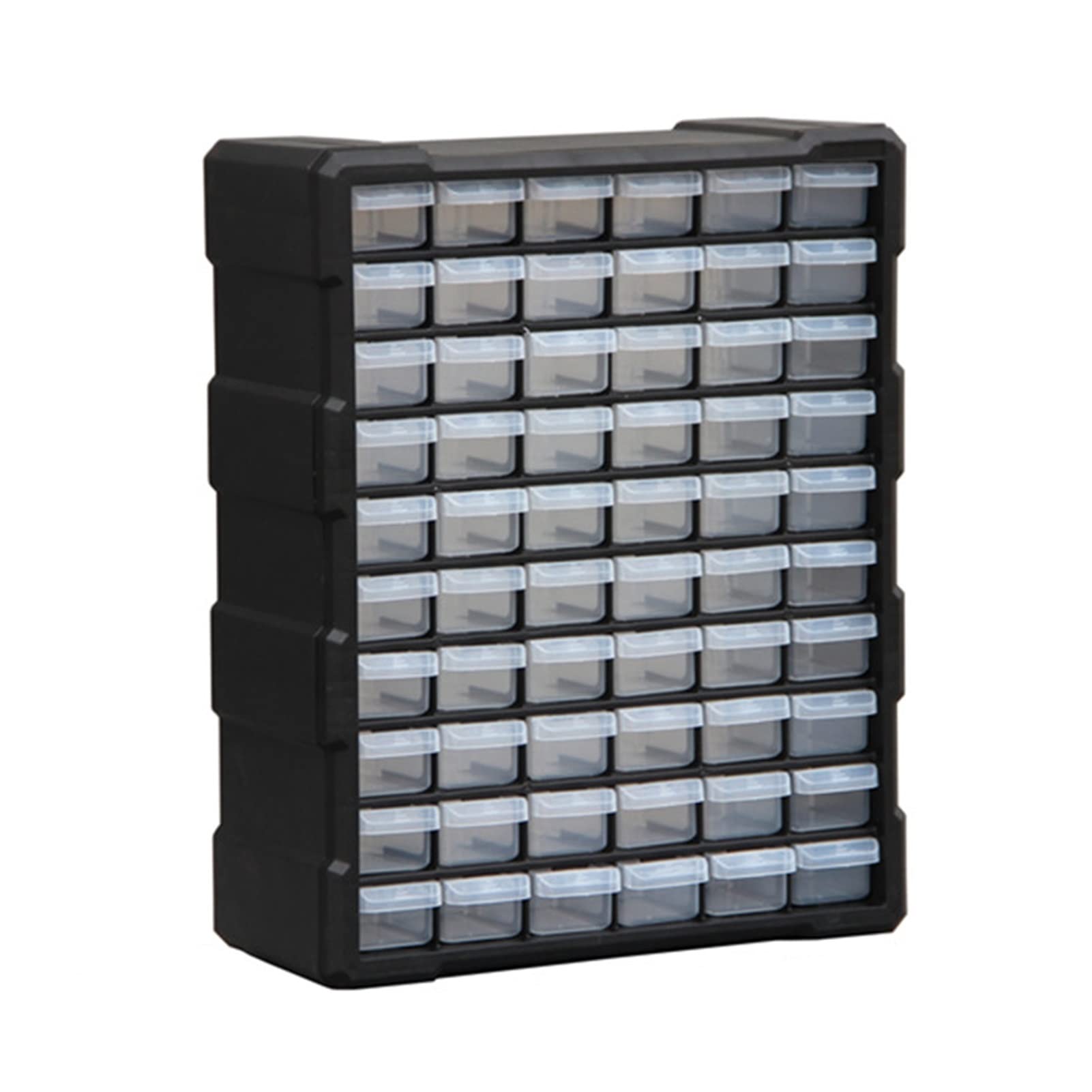 60-Drawer Plastic Storage Cabinet - Heavy Duty Tool Box Organizer for Hardware, Parts & Craft Supplies, Wall or Desktop Mountable DIY Storage Unit (385x160x475mm, Blue) - Perfect for Garage, Workshop & Home Office Organization