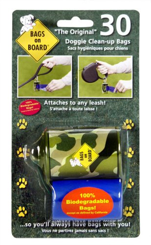 Eco-Friendly Camouflage Dispenser with 30 Biodegradable Refill Bags - Perfect for Hunting, Camping & Outdoor Adventures