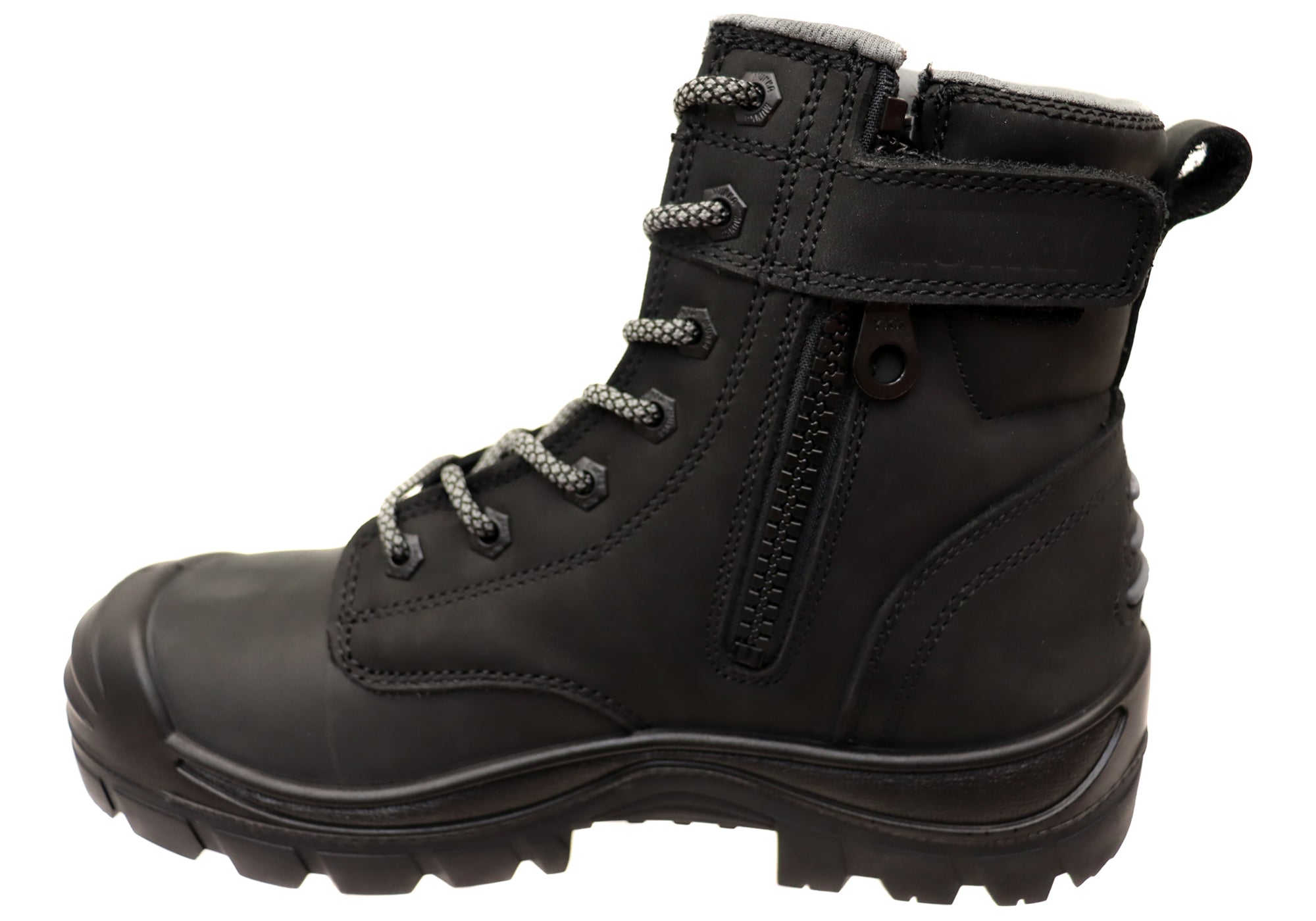 Munka Taurus Men's Steel Toe Work Boots - Comfortable Leather Lace Up Safety Shoes for Construction, Hiking & Outdoor Work