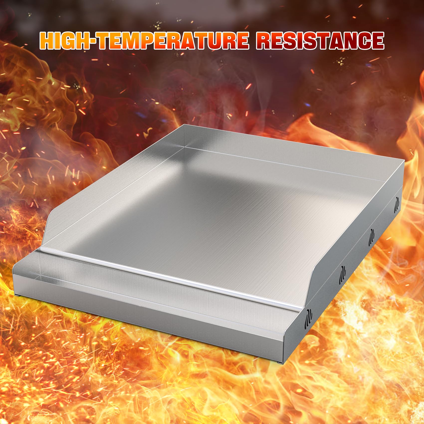 Onlyfire Stainless Steel BBQ Cooking Griddle - 12.5