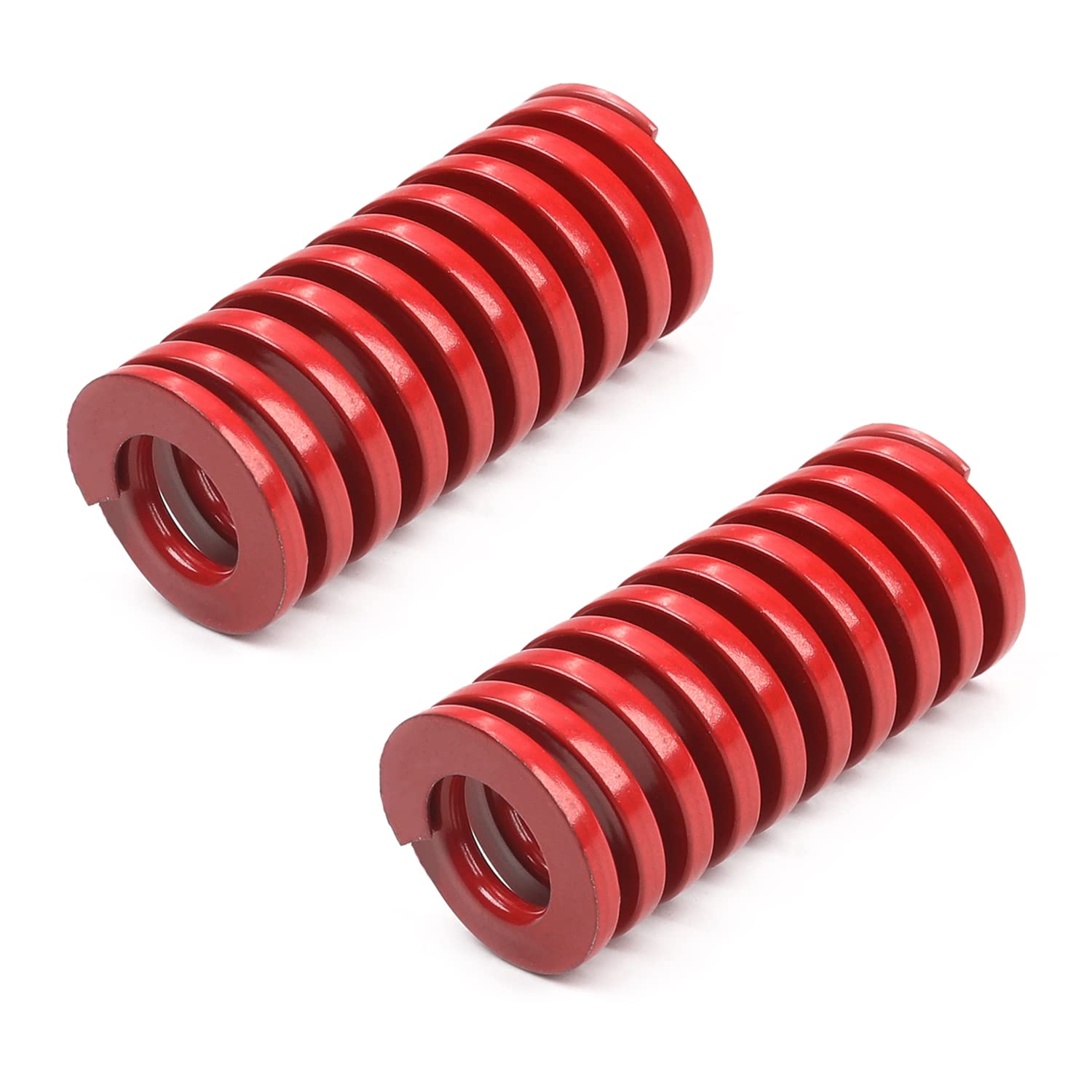 MroMax 3D Printer Die Spring - 10mm OD, 20mm Long Medium Load Compression Mold Spring for Creality Ender 3/5, Electric Parts, Red (2PCS) - Perfect for 3D Printer Maintenance & Bed Leveling