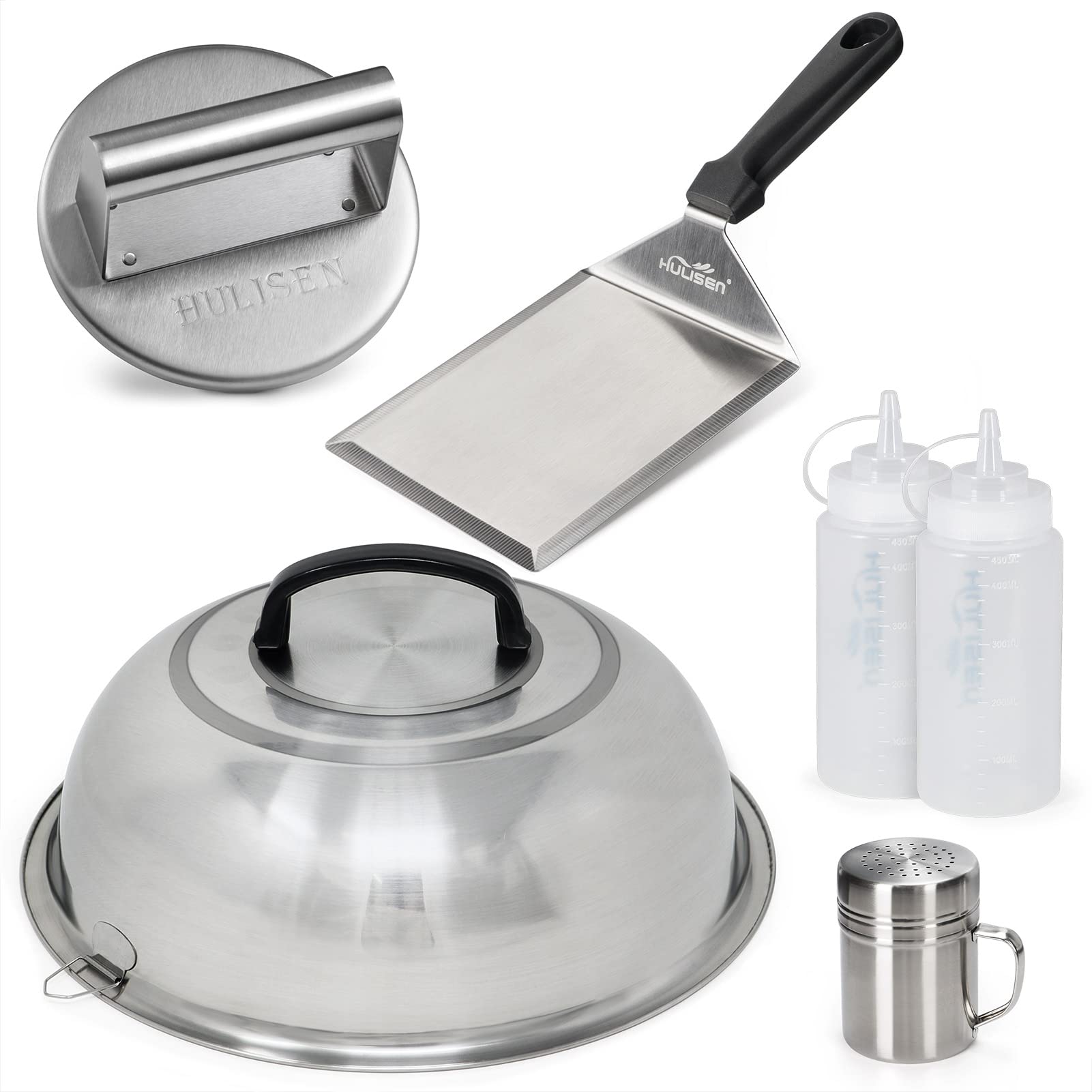 HULISEN Smashed Burger Kit with Press, 12