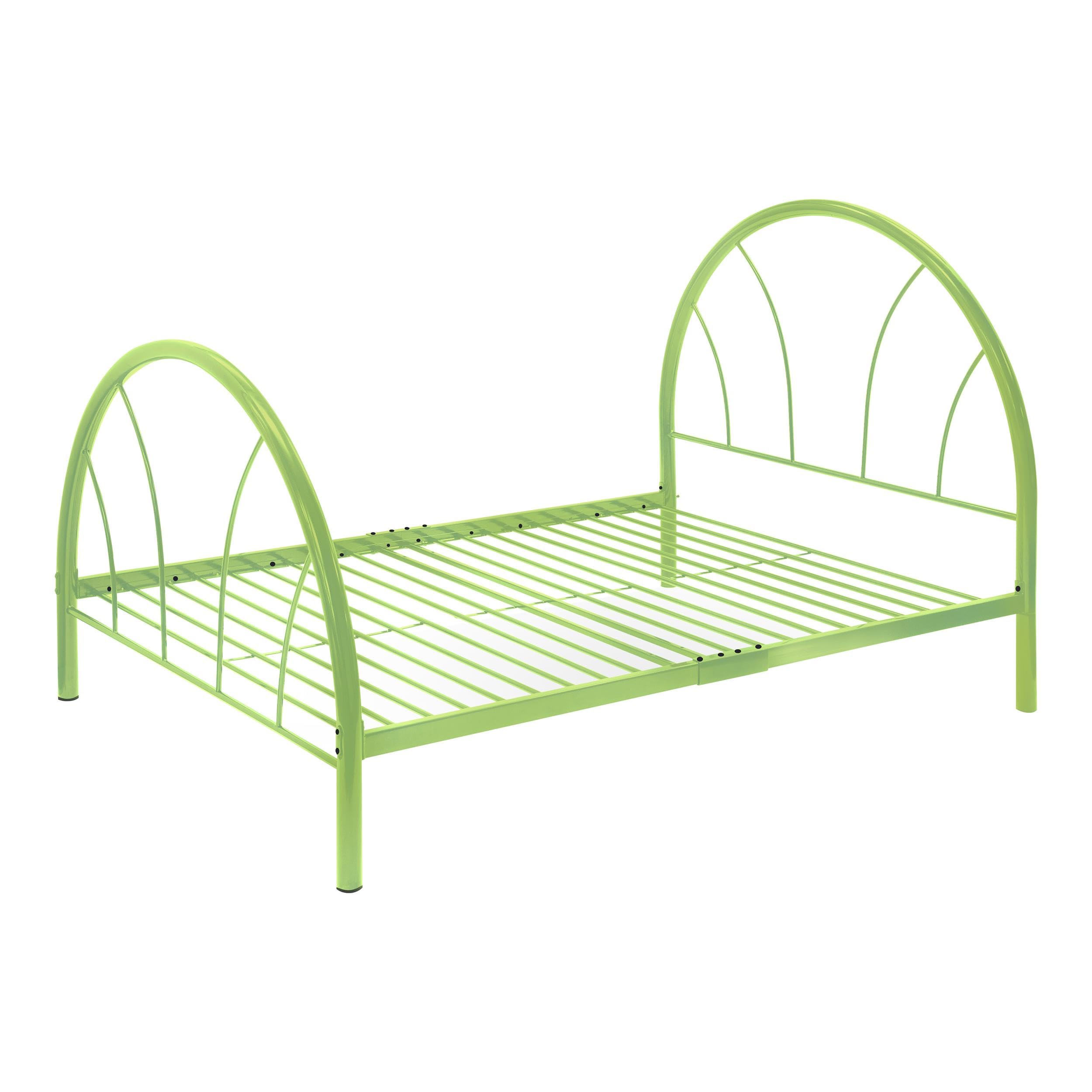 Furniture of America Andy Metal Youth Bed - Full Size, Apple Green, Sturdy & Durable Kids Bed Frame for Teenagers - Perfect for Bedrooms, Dorms & Guest Rooms