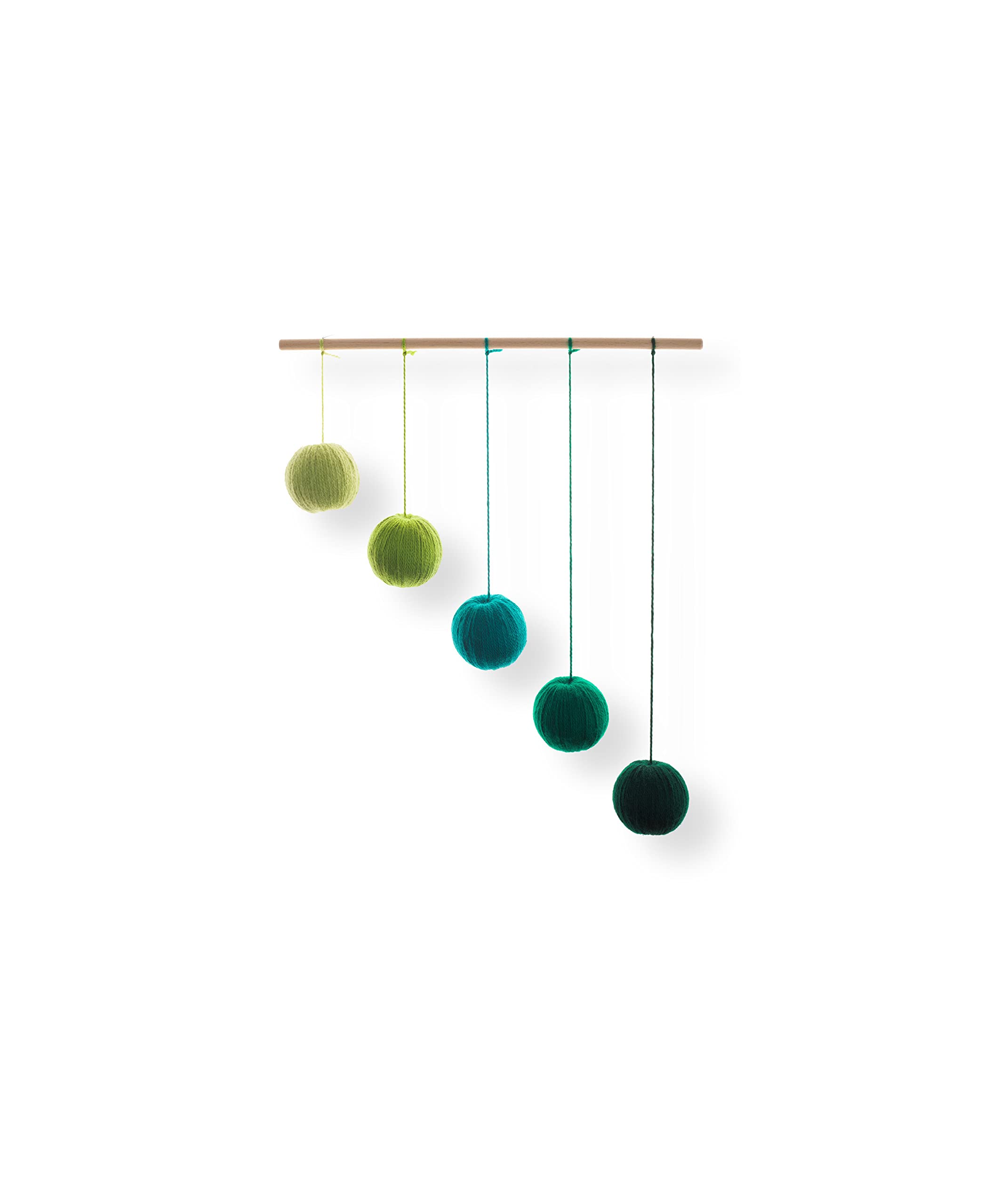 Set of 5 Montessori Baby Mobiles - Black & White Mobile, Green Gobbi, Dancers, Octahedron & Rainbow | Newborn Sensory Toys | Crib Hanging Toys for Infant Visual Development | Perfect for Nursery Decor & Early Learning