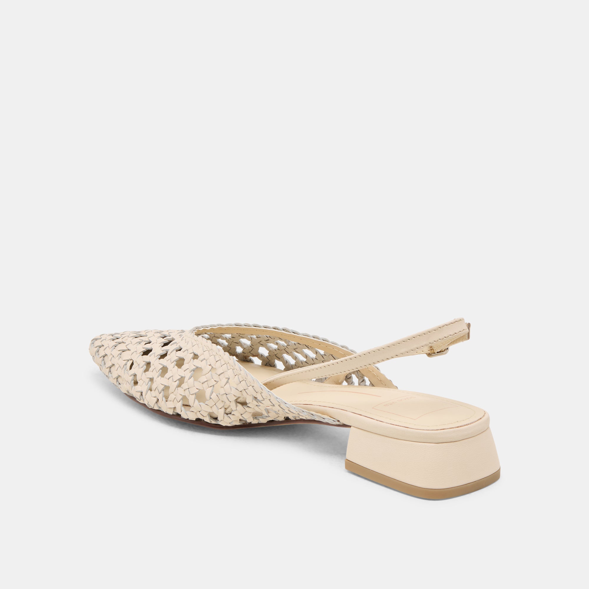 Women's Off White Woven Leather Birdie Flats - Comfortable Casual Loafers for Work, Travel & Everyday Wear
