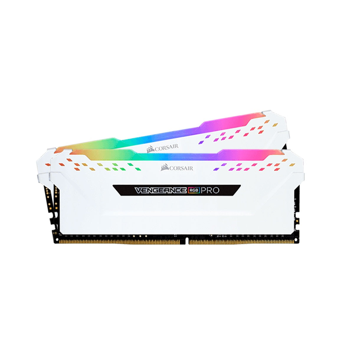 Corsair Vengeance RGB PRO 16GB (2x8GB) DDR4 3200MHz CL16 Desktop Memory - White LED Lighting for Gaming PC, Workstation & Content Creation