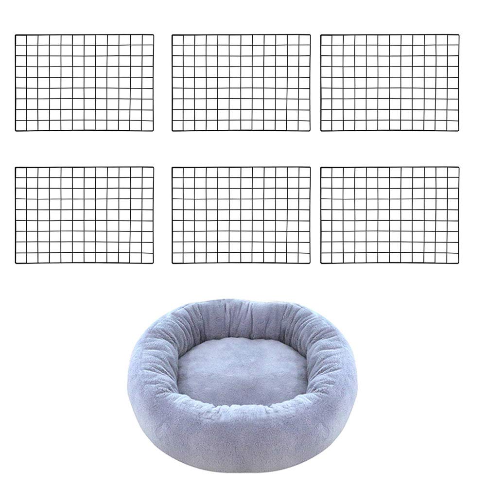 7-Piece Pet Playpen with Iron Fence - Portable Dog Crate & Kennel Gate for Indoor/Outdoor Use - Perfect for Puppies, Small Dogs & Pet Safety in Home, Yard or Travel