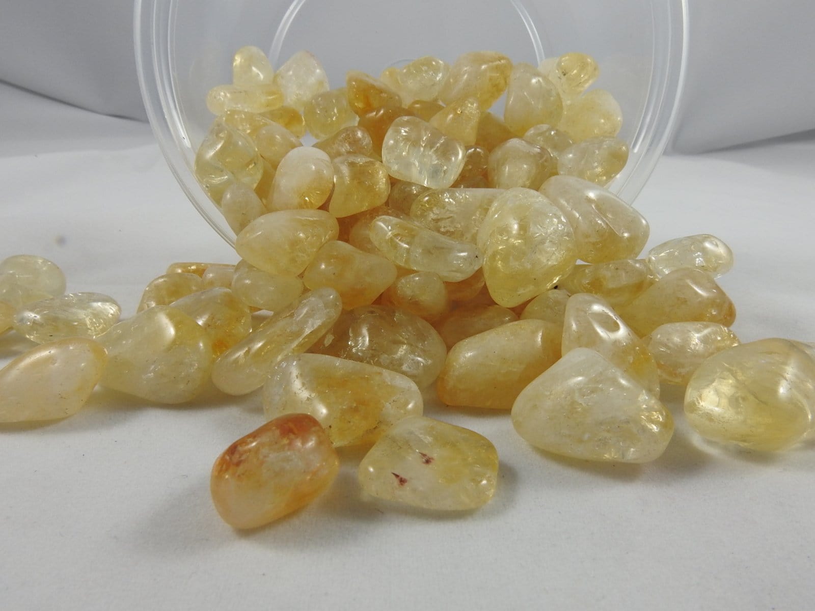 Natural Citrine Tumbled Stones (3-Piece Set) - Healing Crystals for Meditation, Chakra Balancing & Home Decor