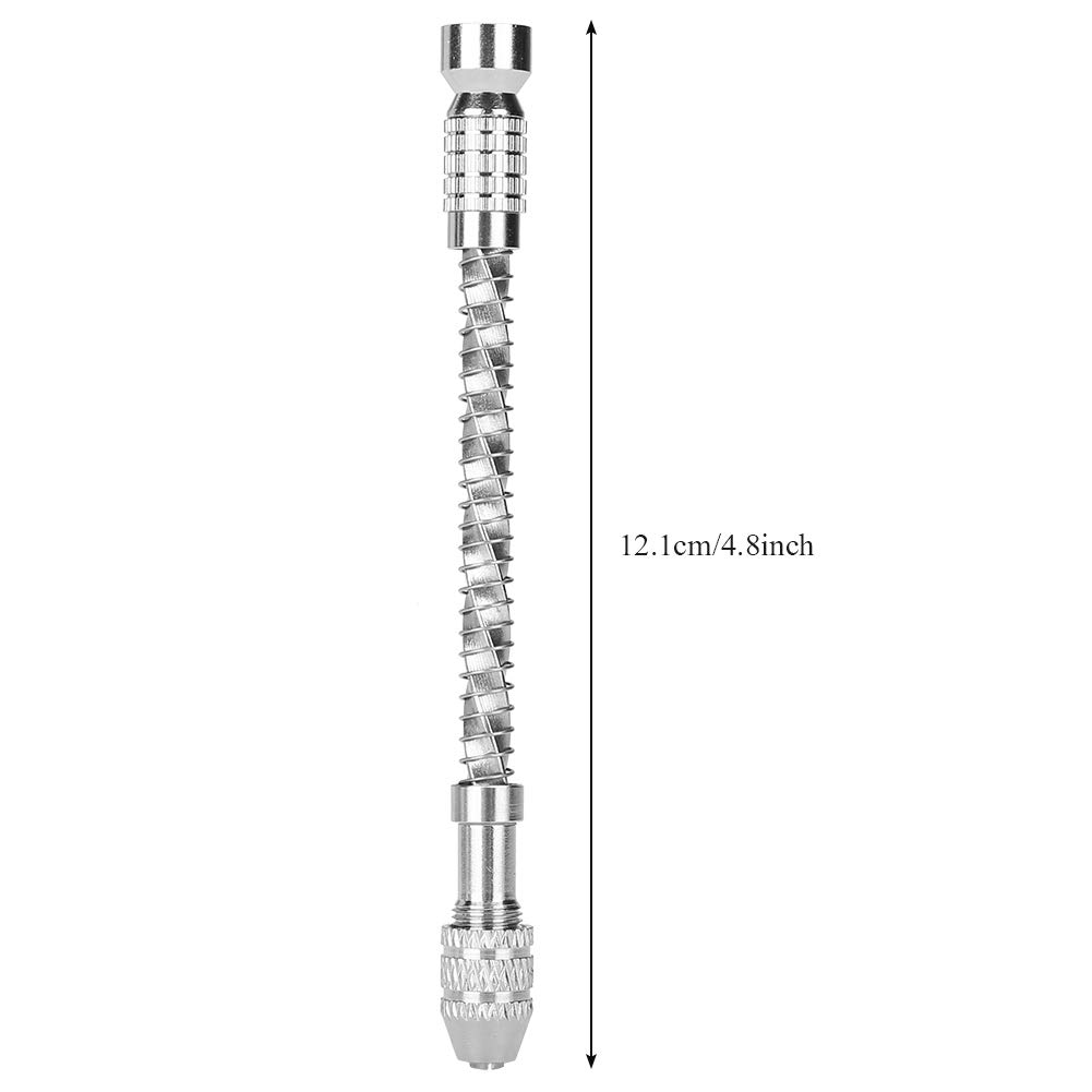 **20Pcs Micro Semi-Automatic Pin Vise Hand Drill Set - Portable Mini Drill Bits & Screwdrivers for DIY, Jewelry Making, Woodworking & Model Crafting**