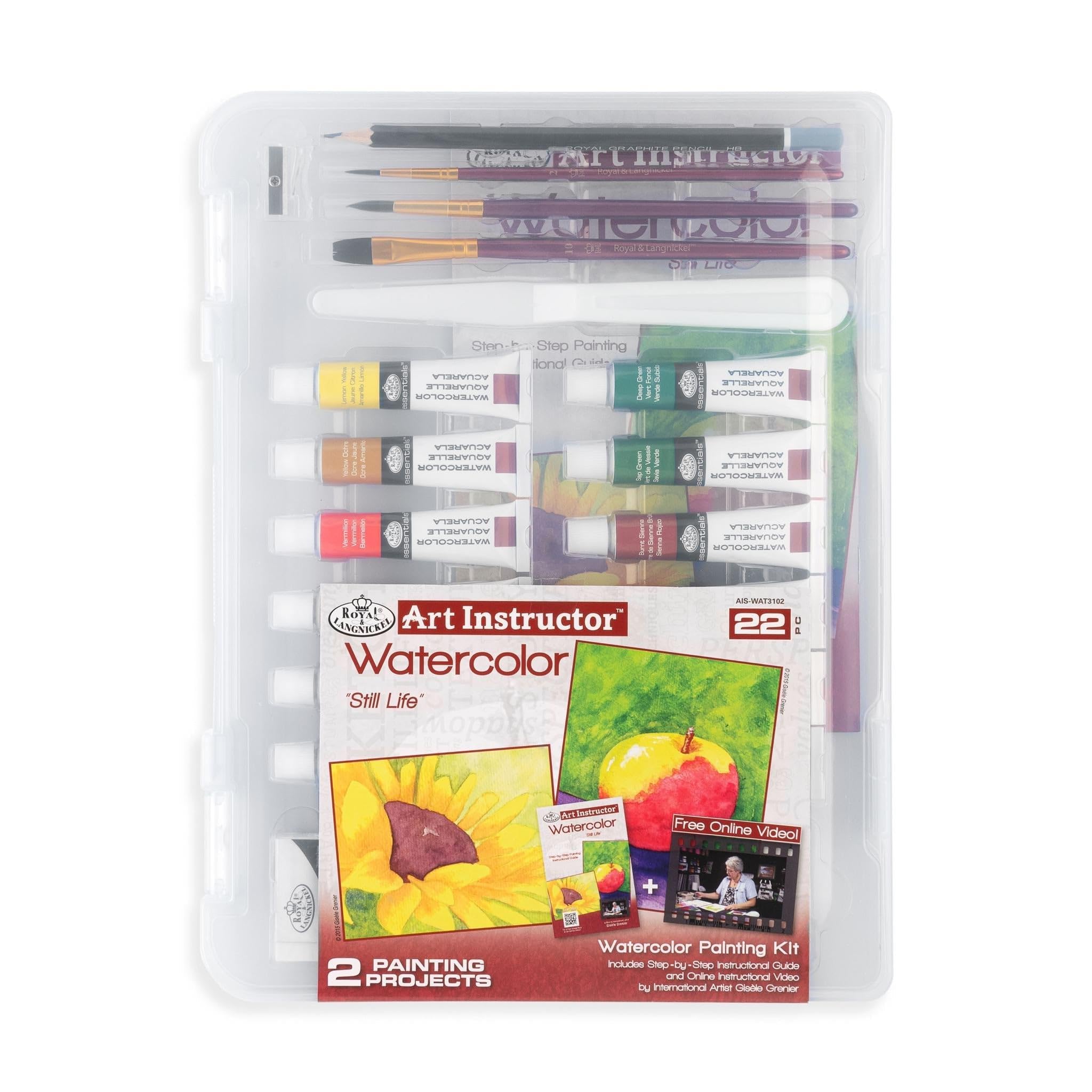 Professional 22-Piece Watercolor Art Set for Artists & Instructors - Perfect for Painting, Sketching & Classroom Use