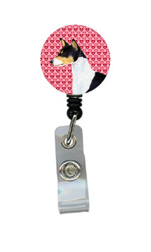 Basenji Retractable Badge Reel & ID Holder with Secure Clip - Perfect for Nurses, Teachers, and Office Professionals