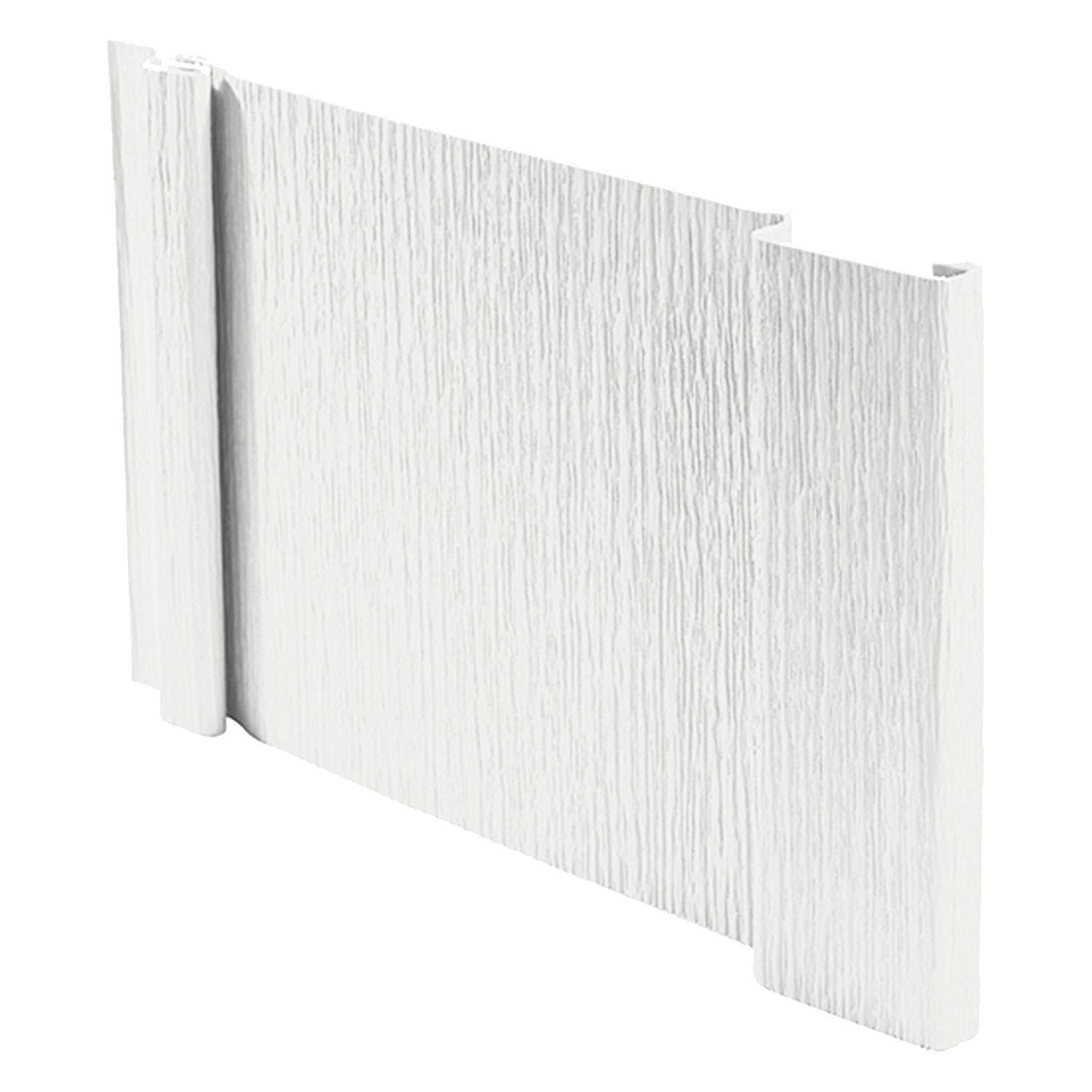 Polaris 7 Inch White Birch Vertical Vinyl Siding - Board and Batten Exterior Wall Cladding (1 Square Coverage) - Weatherproof & Low Maintenance Home Siding for Modern Farmhouse, Cottage & Coastal Style Homes