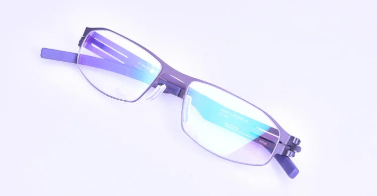 Aimee Unisex Full Rim Oval Stainless Steel Eyeglasses Frame 13454 - Lightweight & Durable for Reading, Driving & Everyday Wear