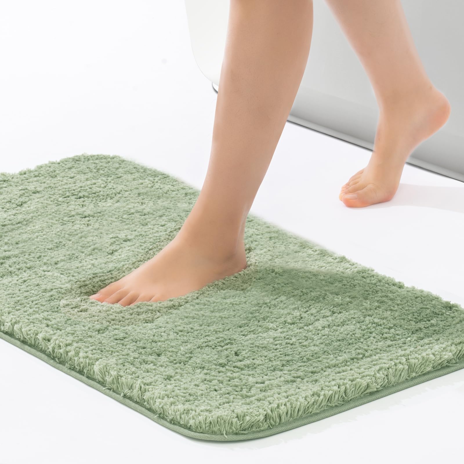 ROSMARUS Non-Slip Shaggy Bath Rugs - 20