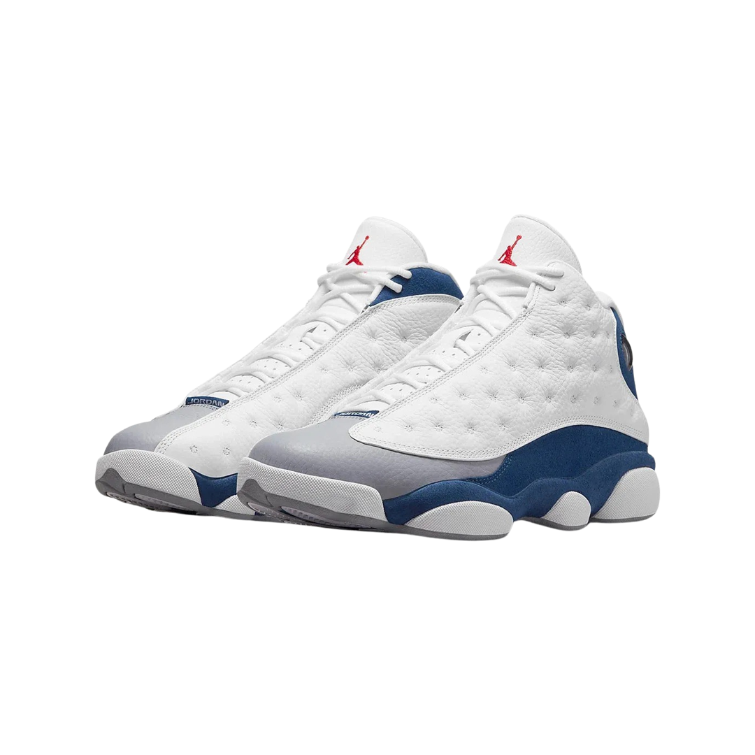 Air Jordan 13 Retro Men's Basketball Shoes - White/French Blue/Light Steel Grey - High Performance Sneakers for Basketball & Streetwear Fashion