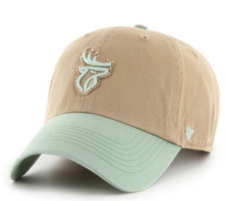 TSV Men's Edmonton Elks '47 Clean Up Adjustable Baseball Cap - NFL Football Fan Hat with Canyon Caravan Design & Adjustable Strap in Beige - Perfect for Game Day, Tailgating & Casual Wear