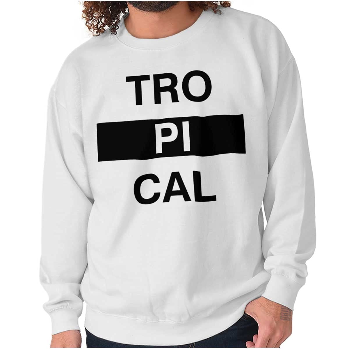 Tropical Paradise Vacation Beach Sweatshirt for Men & Women - Soft White Pullover Hoodie for Summer Travel, Beach Getaways & Casual Outings