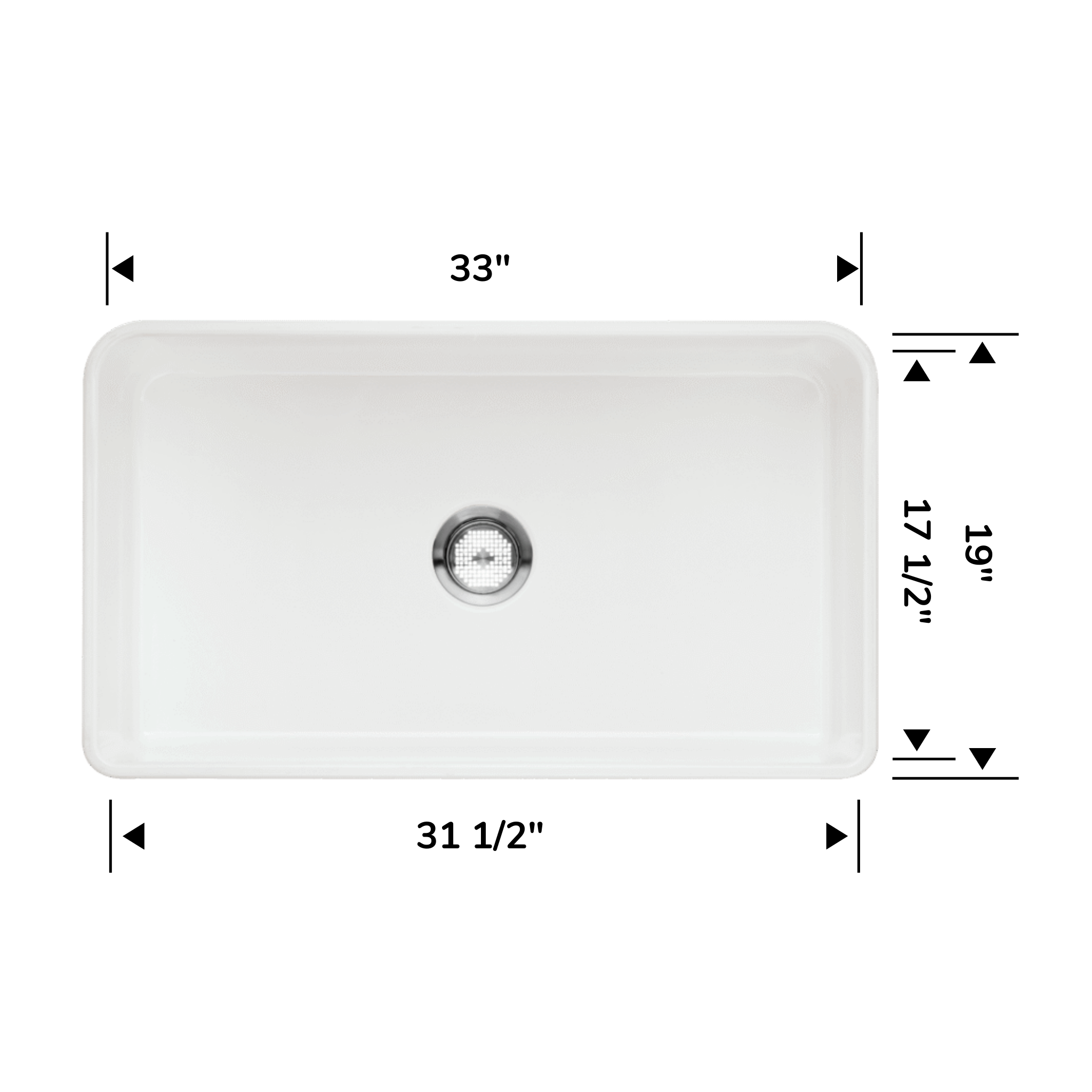 Blanco Cerana 33-Inch Single Bowl Undermount Kitchen Sink in White - Premium Stainless Steel Apron Front Farmhouse Sink for Modern Kitchens, Perfect for Cooking, Entertaining & Dishwashing