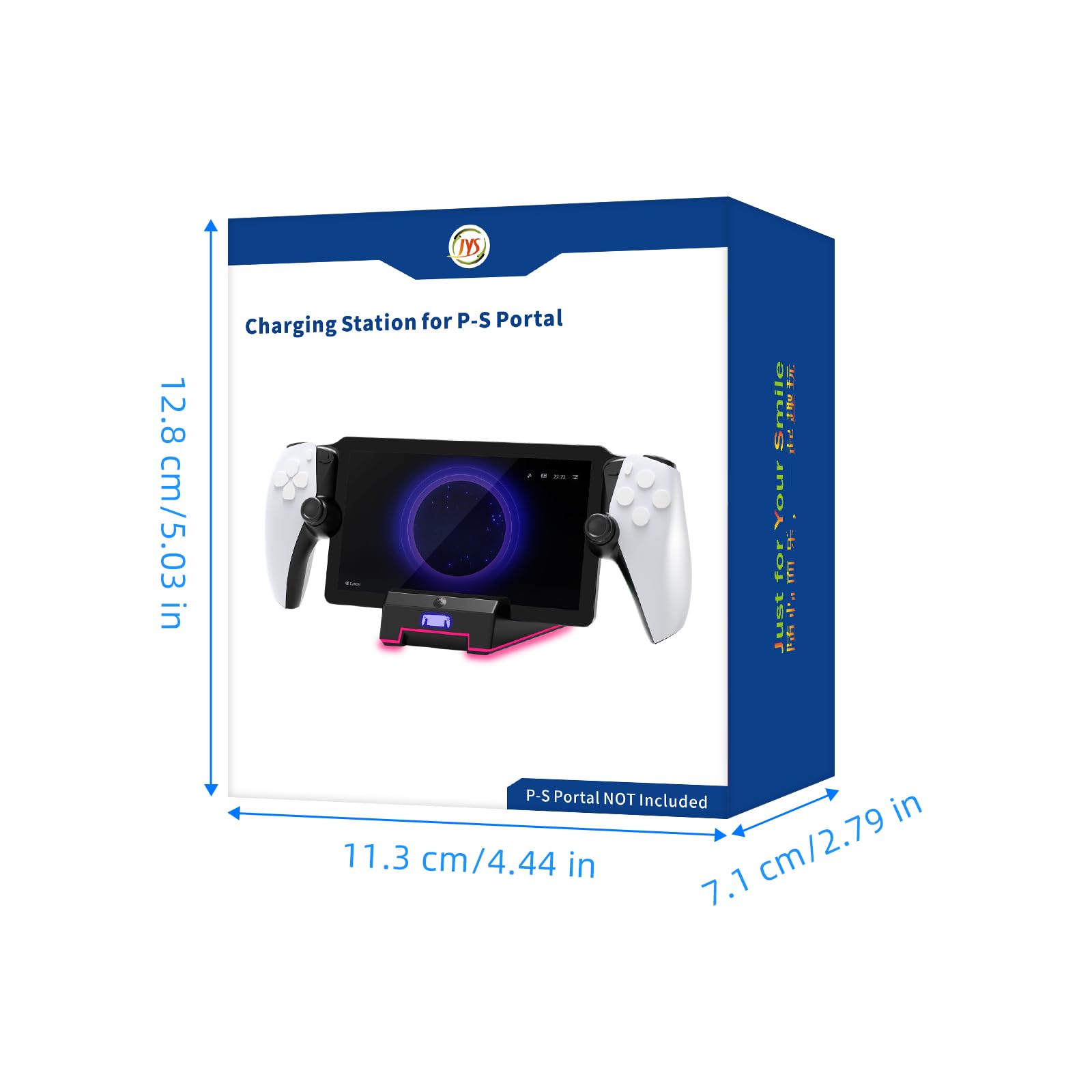 Magnetic Charging Dock for PS5 Portal Handheld with Ambient Light - Playstation 5 Accessories | Portable Charging Station for Gaming at Home or Travel