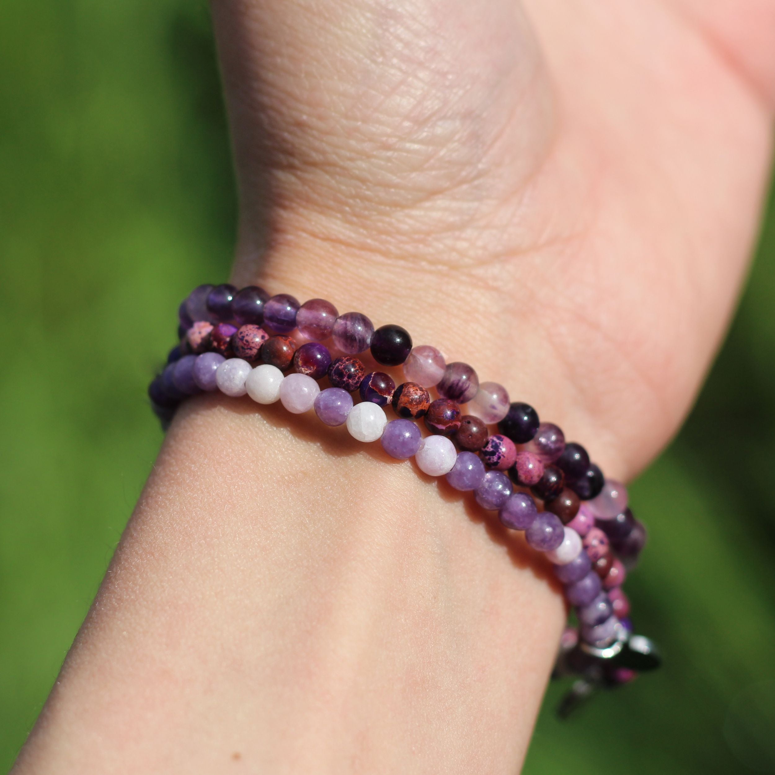Third Eye Chakra (Ajna) Bracelet Pack Mini - Spiritual Healing Crystal Jewelry for Meditation, Yoga & Energy Balance | Perfect Gift for Mindfulness Practitioners