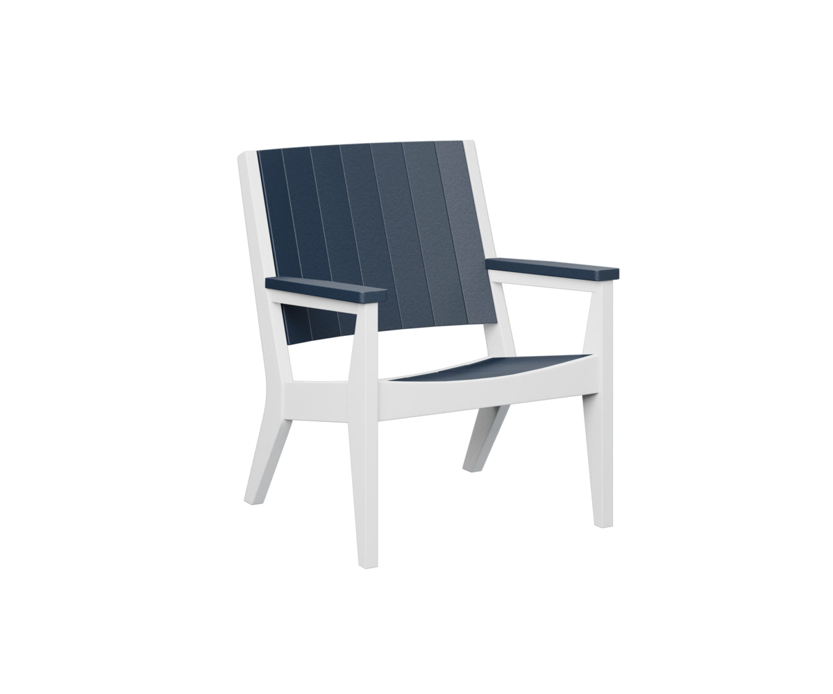 Navy Blue on White