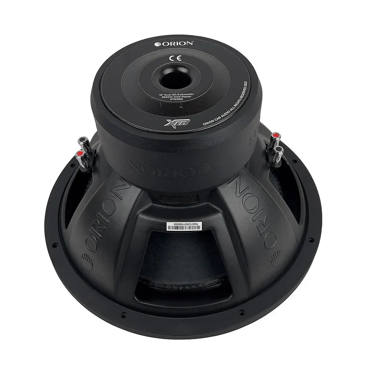 Orion XTR15D 15-Inch Dual Voice Coil Subwoofer - 750 Watts RMS, 3000 Watts Max - 2/4 Ohm Car Audio Bass Speaker for Deep Sound | Perfect for Car Audio Systems, Home Theater, and Bass Enthusiasts