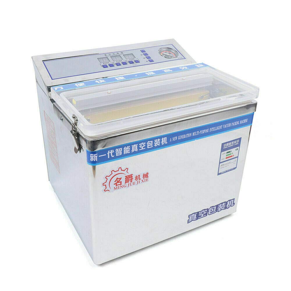Eapmic 200W 110V Digital Commercial Chamber Vacuum Sealer Machine for Food Preservation - Perfect for Kitchen, Meat, Fruits, Vegetables & Meal Prep Storage