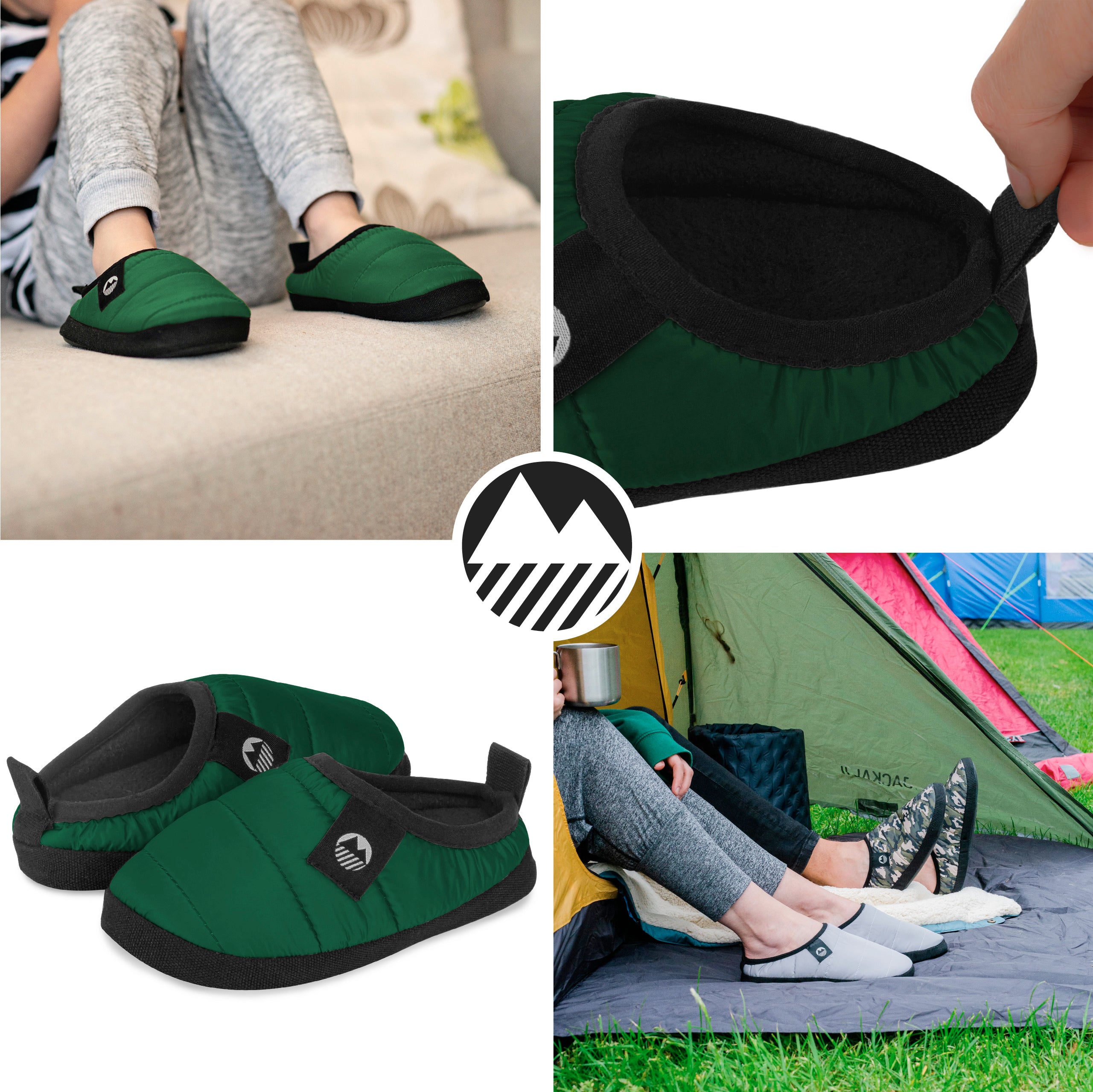 Ultra Warm Kids' Tent Slippers - Cozy Indoor/Outdoor Winter House Shoes for Boys & Girls - Perfect for Camping, Sleepovers and Home Comfort