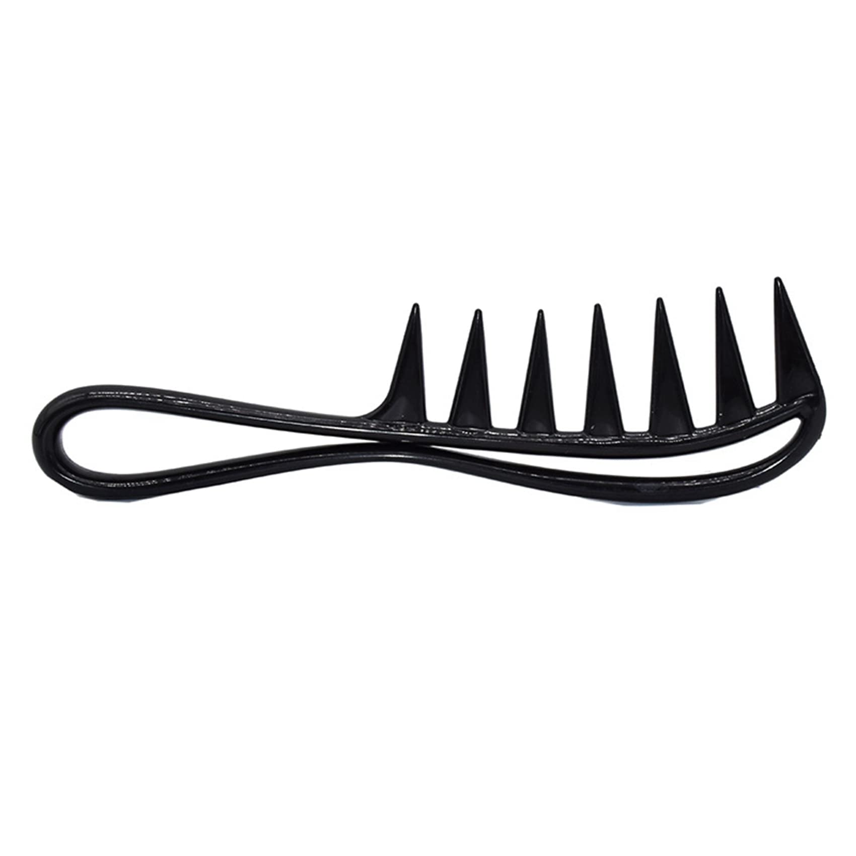 AMIUHOUN 2X Wide Tooth Plastic Comb for Curly Hair - Detangling & Styling Tool for Salon & Home Use - Gentle Massage Comb for Thick, Wavy & Natural Hair Care