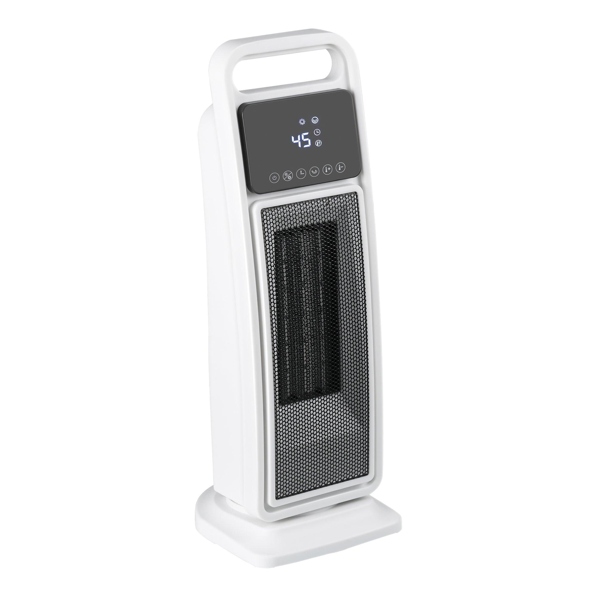 Portable PTC Ceramic Electric Heater & Fan 2000W with Remote Control - 2 Heat Settings, Safety Protection for Home, Office, Bedroom Use