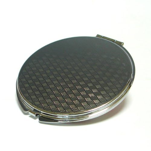 Mother of Pearl Watermelon Design Vanity Makeup Double Compact Mirror - Regular & 2X Magnifying Mirrors, 2.6 Inch (6.5cm) Tabletop Mirror for Dressing Table, Travel & Gift | Elegant Cosmetic Mirror for Makeup Application & Beauty Routine